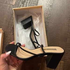 womens black heels size 6